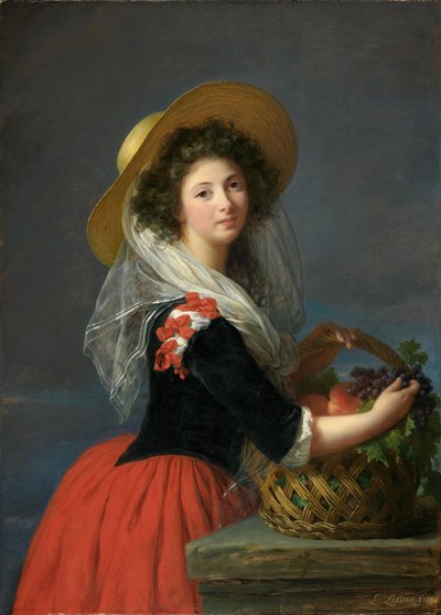 Portrait of Marie Gabrielle de Gramont, Duchesse de Caderousse by Elisabeth Louise Vigee Lebrun